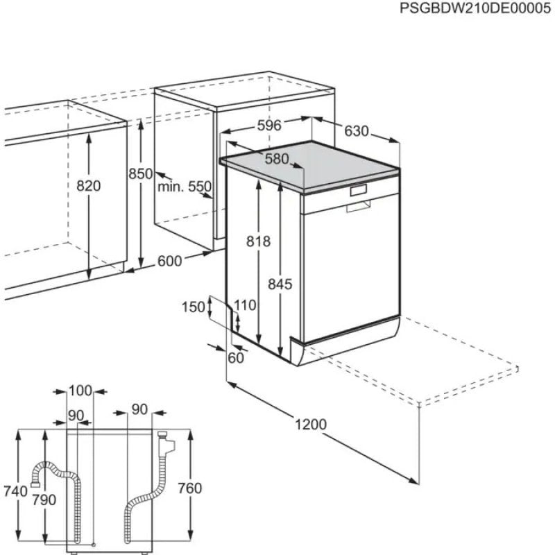 AEG FSB32610Z Lavavajillas Integrable Capacidad 13 Cubiertos E