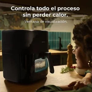 Freidora de aire – Cecotec Cecofry&Grill Duoheat 6500, 3 en 1, 6.5 l, Black