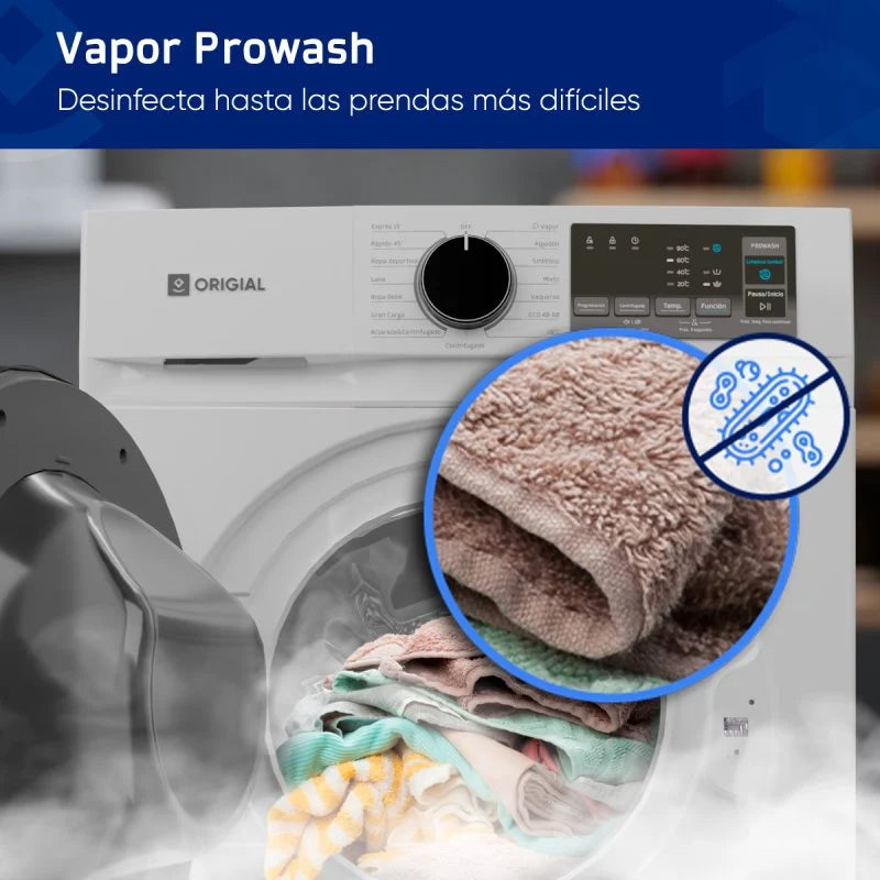 Lavadora Carga Frontal 10Kg Origial Prowash Inverter
