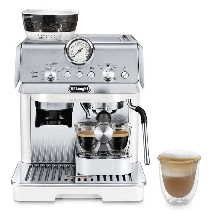 DeLonghi La Specialista Arte EC9155.W Cafetera Espresso con Molinillo 15 Bares Acero Inoxidable