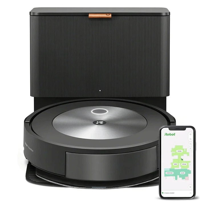 iRobot Roomba j5 Robot Aspirador y Friegasuelos + Estación de Vaciado Automático Clean Base