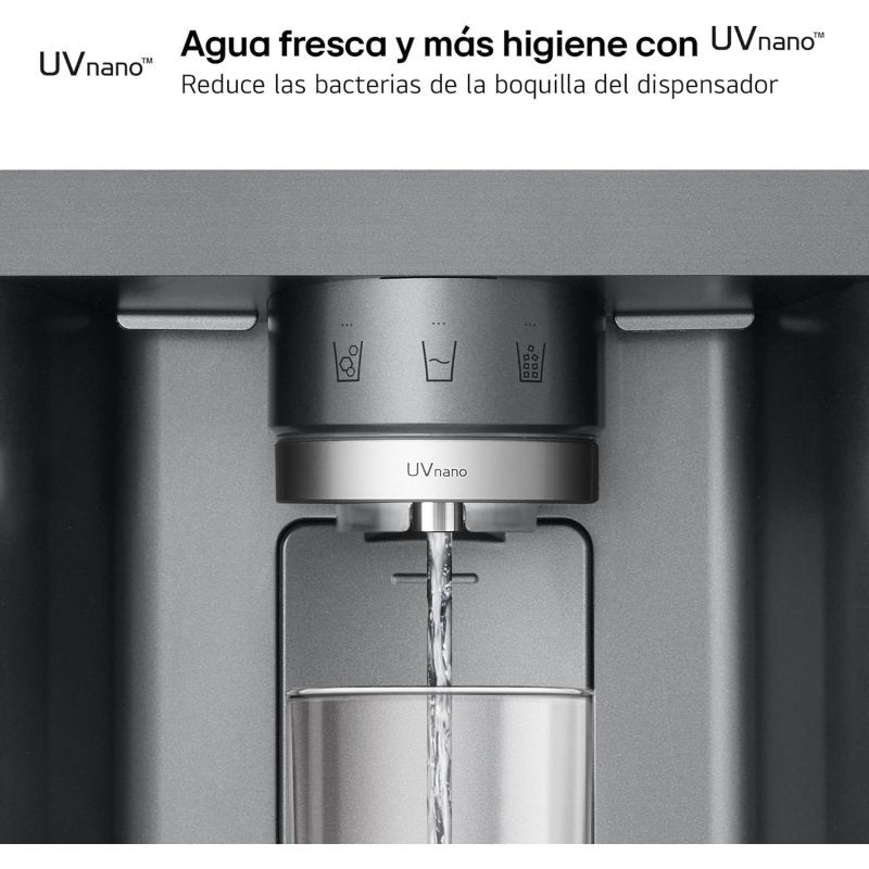 LG GSXE80PYBD.APYQEUR Frigorífico Side By side Serie 800 con Instaview Door-In-Door 628L Inox D