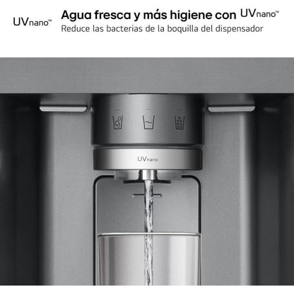 LG GSXE80PYBD.APYQEUR Frigorífico Side By side Serie 800 con Instaview Door-In-Door 628L Inox D