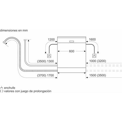 Balay 3VS572BP Lavavajillas Capacidad 13 Cubiertos E