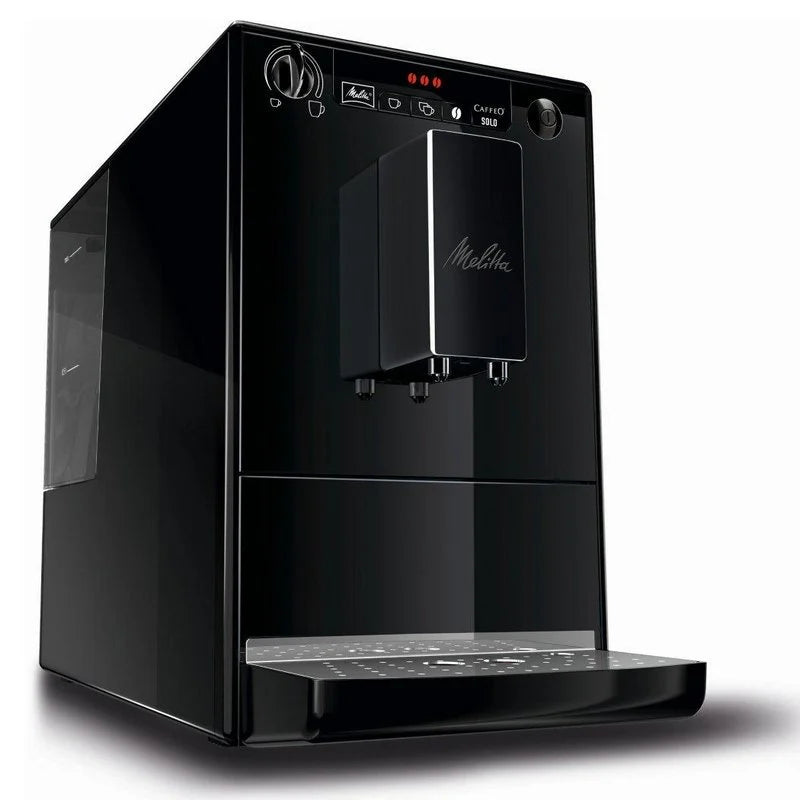 Melitta SOLO E950-222 Cafetera Superautomática Compacta con Molinillo Integrado 15 Bares Negra