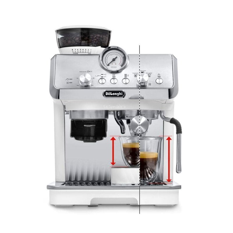 DeLonghi La Specialista Arte EC9155.W Cafetera Espresso con Molinillo 15 Bares Acero Inoxidable