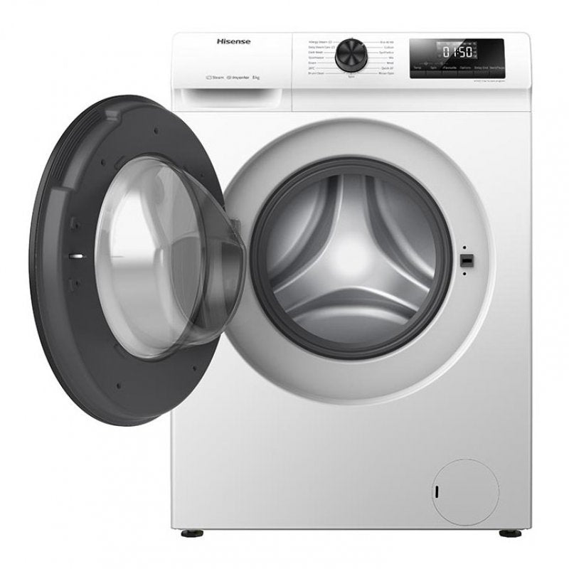 Hisense WFQP8014EVM Lavadora de Carga Frontal 8Kg A Blanca