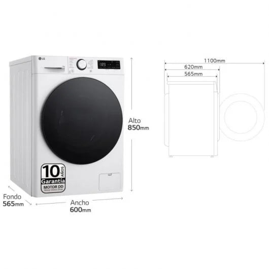 LG Serie 600 F4WR6011AGW Lavadora Carga Frontal 11Kg