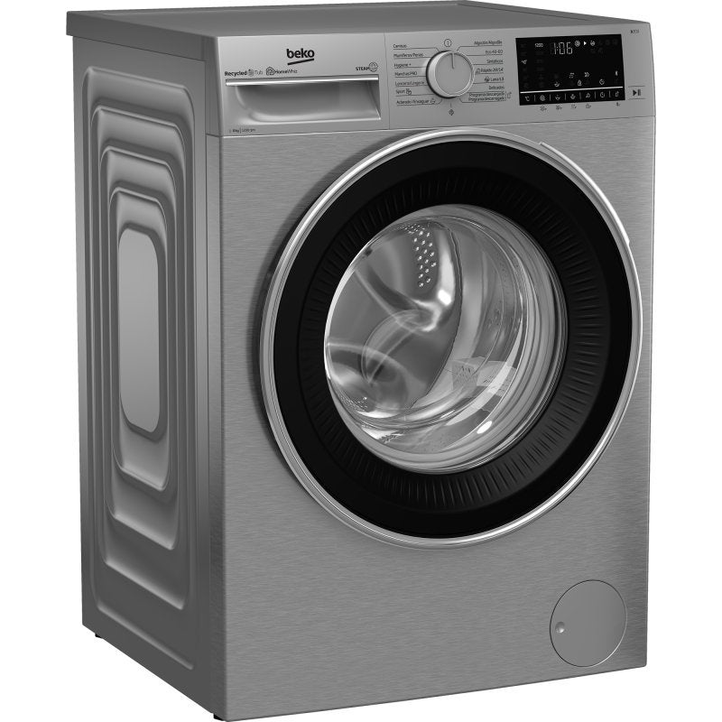 Beko B3WFT58220X Lavadora de Carga Frontal 8Kg C Acero Inoxidable