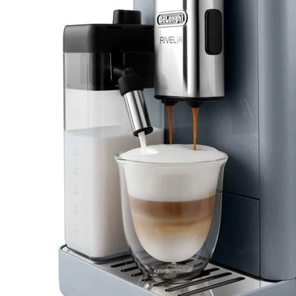 DeLonghi Rivelia Cafetera Superautomática con Molinillo 19 Bares Gris
