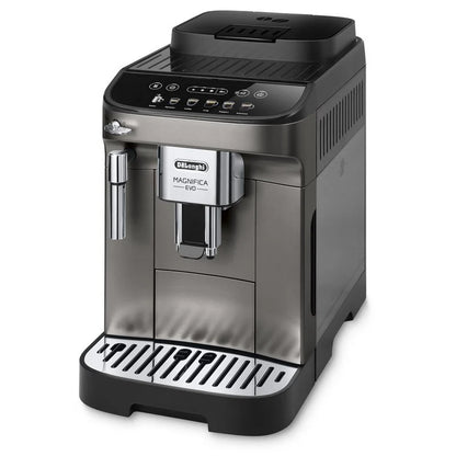 DeLonghi Magnifica Evo Cafetera Superautomática con Molinillo 15 Bares Titanio/Negro