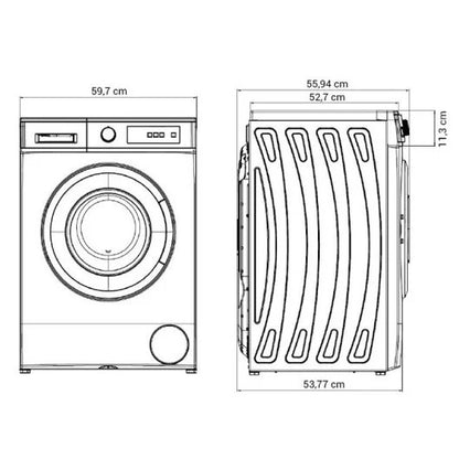 Lavadora de Carga Frontal 8Kg D Blanco New Pol