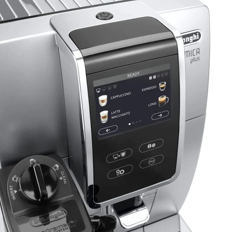 DeLonghi Dinamica Plus ECAM370.70.SB Cafetera Superautomática con Molinillo 19 Bares Plata