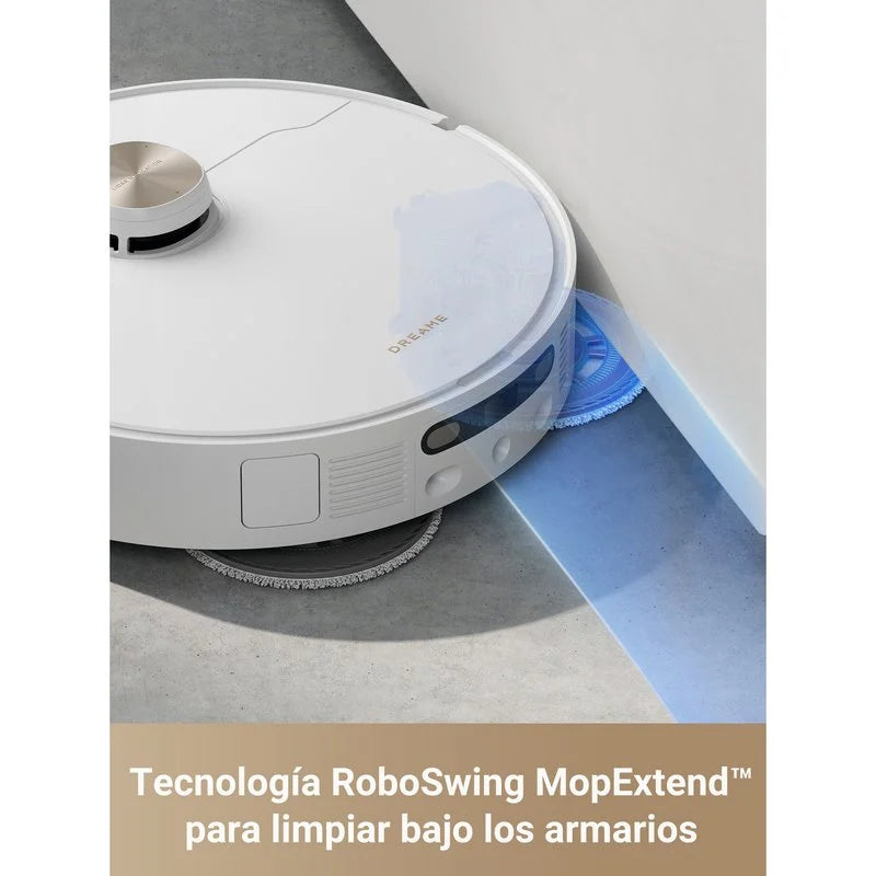 Dreame L40 Ultra Robot Aspirador y Friegasuelos con Vaciado Automático Blanco/Dorado