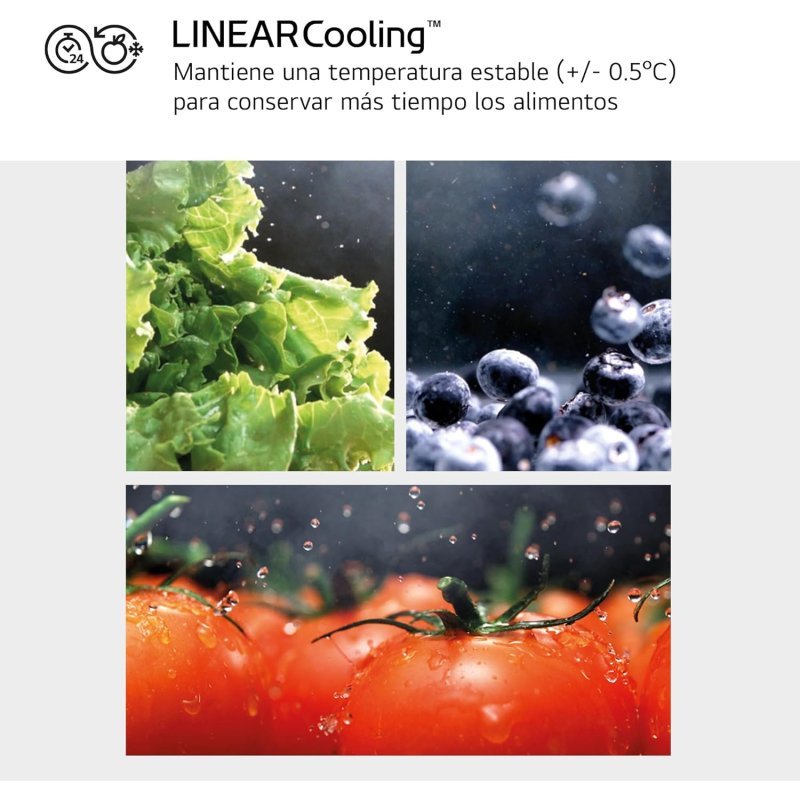 LG GSXE80PYBD.APYQEUR Frigorífico Side By side Serie 800 con Instaview Door-In-Door 628L Inox D