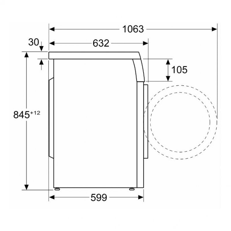 Bosch WUU28T61ES Lavadora Carga Frontal 9Kg A Blanco