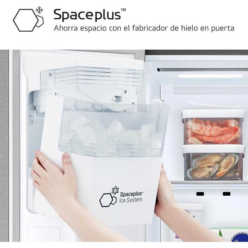 LG GSXE80PYBD.APYQEUR Frigorífico Side By side Serie 800 con Instaview Door-In-Door 628L Inox D