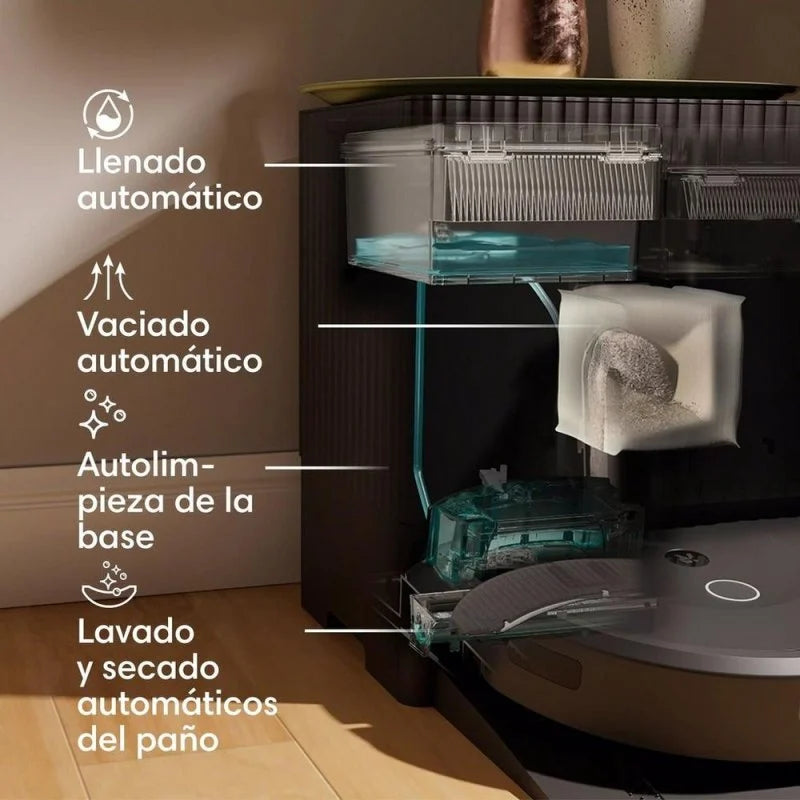 iRobot Roomba Combo 10 Max Robot Aspirador y Friegasuelos + Base AutoWash