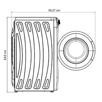 Lavadora de Carga Frontal 8Kg D Blanco New Pol