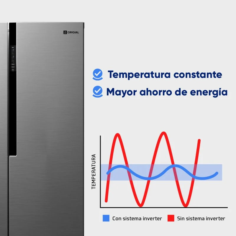 Origial COOL AND FREEZE SBS Frigorífico Americano No Frost E Acero Inoxidable
