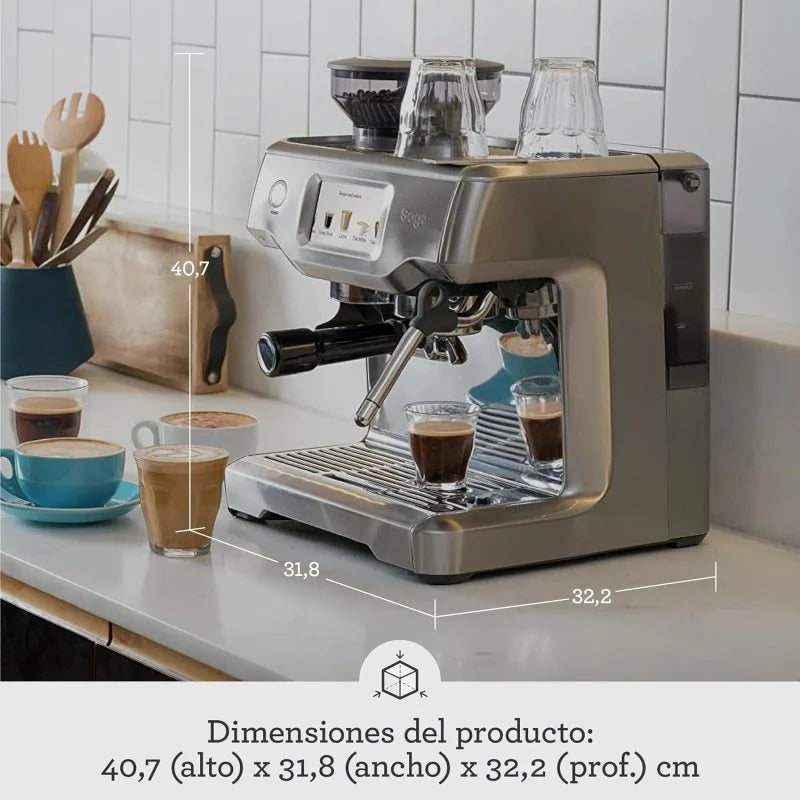 Cafetera Express Sage Barista Touch Cafetera Expresso Totalmente Automática 9 Bares Acero Inoxidable