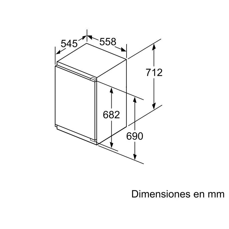 Bosch GIV11AFE0 Congelador Vertical Integrable E
