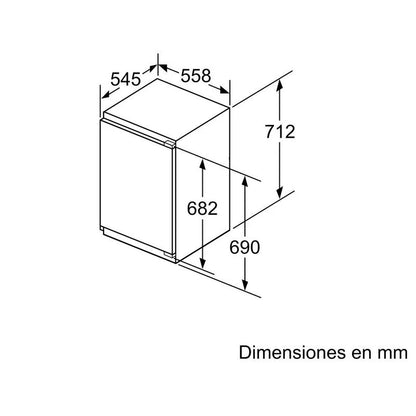 Bosch GIV11AFE0 Congelador Vertical Integrable E