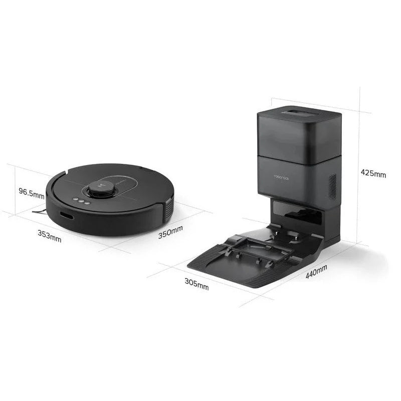Roborock Q5 Max+ Robot Aspirador con Base de Vaciado Automático Negro