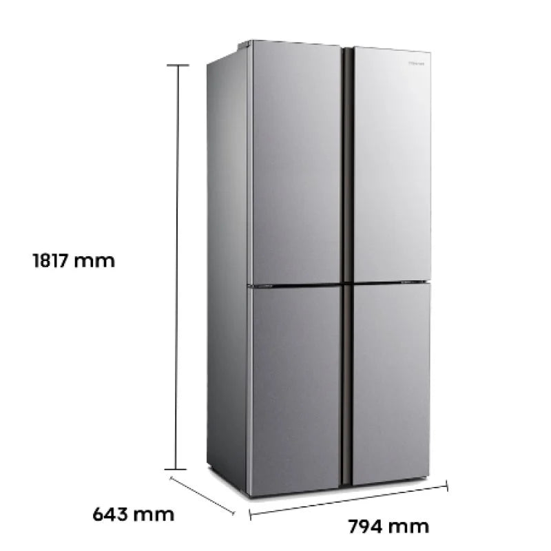 Hisense RQ515N4AC2 Frigorífico Americano E Acero Inoxidable
