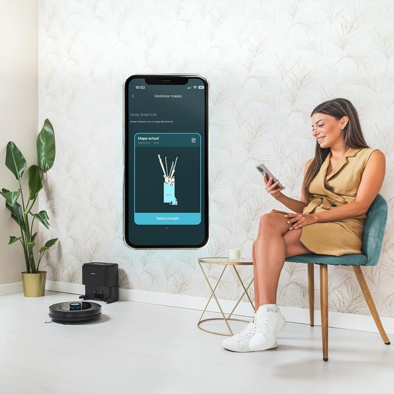 Cecotec Conga 7490 Ultimate Home Genesis Robot Aspirador + Estación de Autovaciado