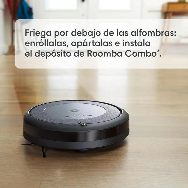 iRobot Roomba Combo i5+ Robot Aspirador Friegasuelos con Base de Autovaciado + Pack 3 Bolsas