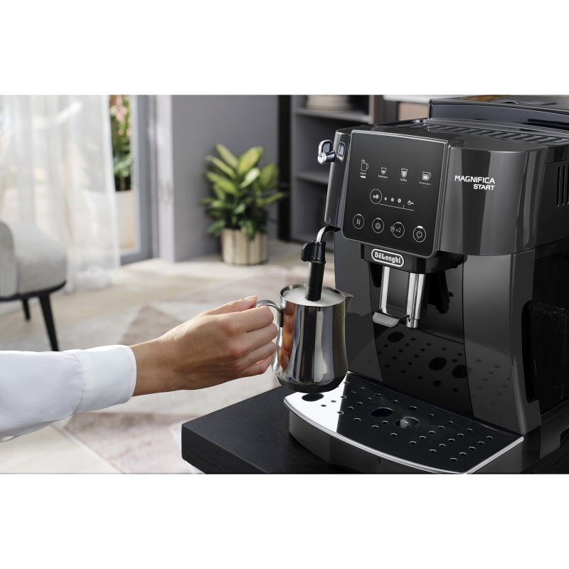 DeLonghi Magnifica Start Cafetera Superautomática con Molinillo 15 Bares Negra