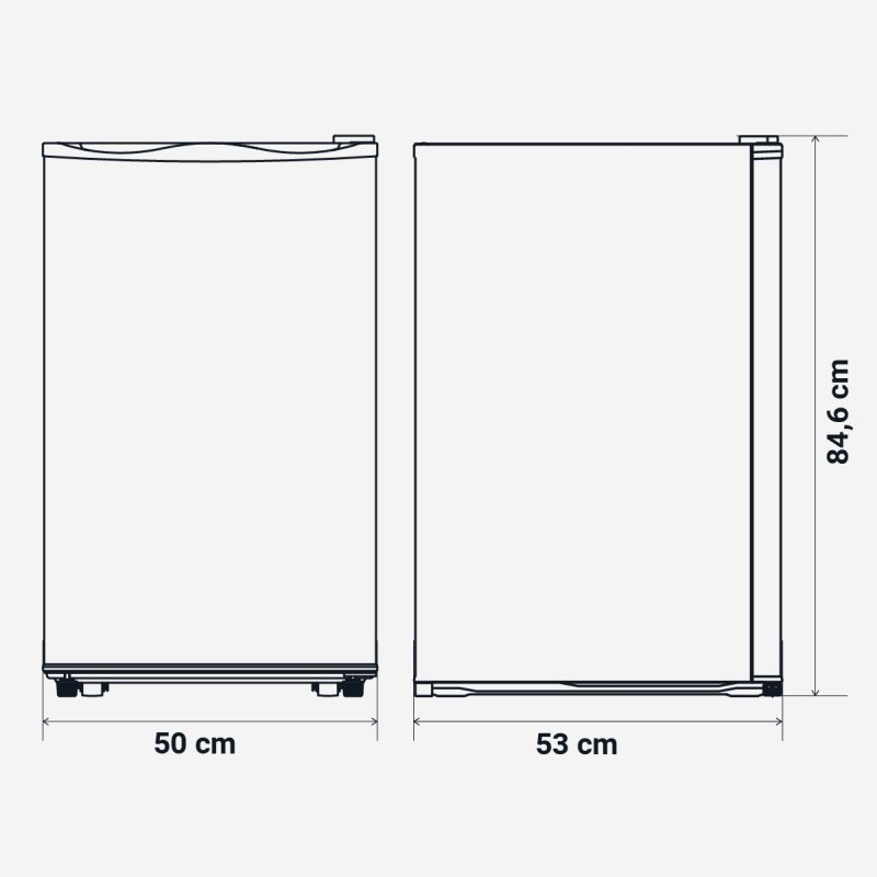 Universal Blue Zeya 6030W Frigorífico Mini 88L con Conexión 12V Blanco
