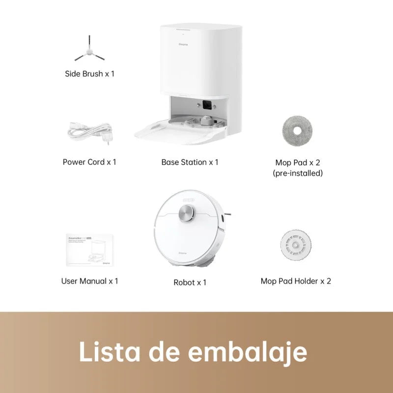 Dreame L10 Prime Robot Aspirador con Base de Autovaciado Blanco