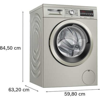 Bosch Lavadora Carga Frontal 8Kg A Acero Inoxidable