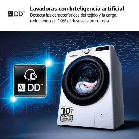 Lavadora de Carga Frontal 9Kg A Blanca LG F4WR5009A6W