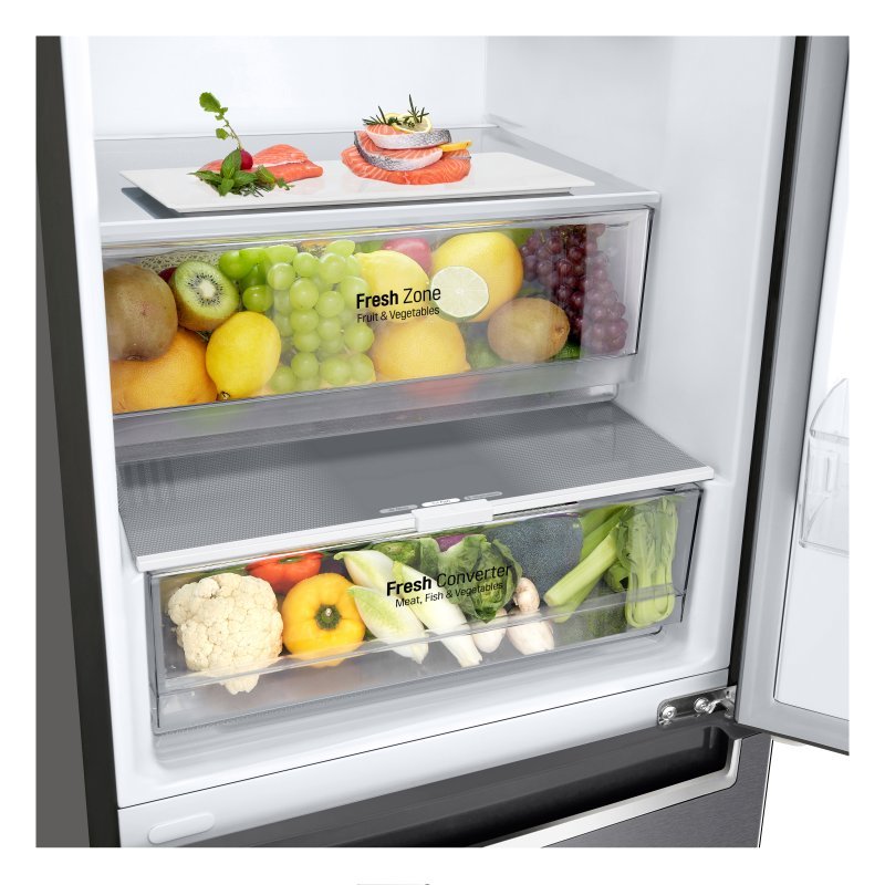 LG GBP62DSNGN Frigorífico Combi D Acero Inoxidable Grafito