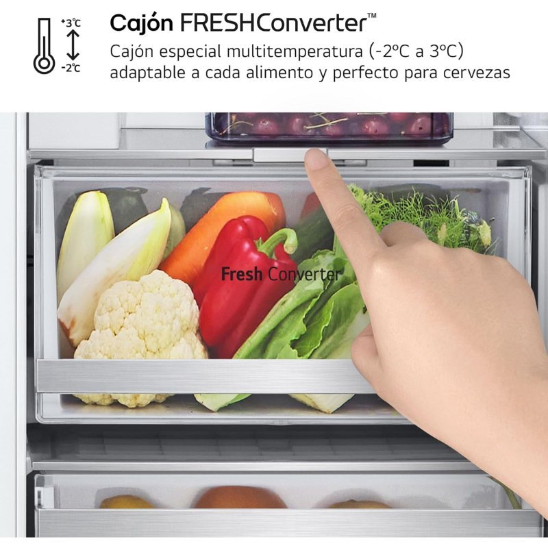 LG GSXE80PYBD.APYQEUR Frigorífico Side By side Serie 800 con Instaview Door-In-Door 628L Inox D