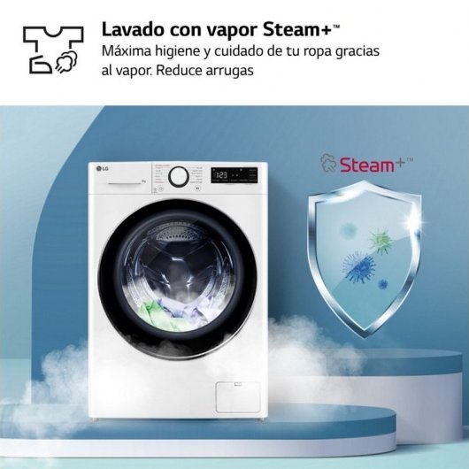 Lavadora de Carga Frontal 9Kg A Blanca LG F4WR5009A6W