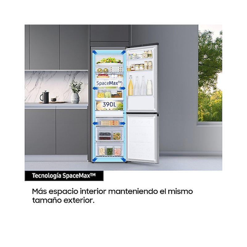 Samsung RB38C600CS9/EF Frigorífico Combi Wifi No-Frost C Acero Inoxidable