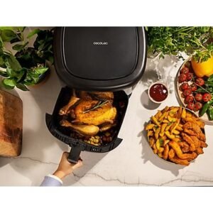 Freidora de aire – Cecotec Cecofry Bombastik 6000, 1700 W, 6 L, 80-200 ºC, 12 modos