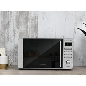 Microondas con grill – Cecotec ProClean 5120 Mirror, 700W, 5 niveles, Inicio automático, 20 l, Inox