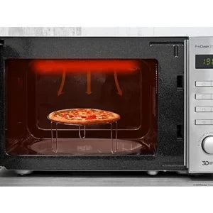 Microondas con grill – Cecotec ProClean 5120 Mirror, 700W, 5 niveles, Inicio automático, 20 l, Inox