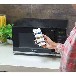 Microondas con grill – Candy Moderna CMGA23TNDB, 900 W, 6 niveles, 8 funciones, 23 l, Negro