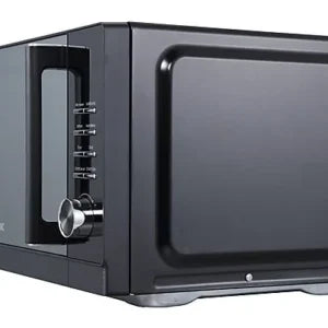 Microondas con grill – Koenic KMWG 2322 DB, 900 W, 5 potencias, 8 programas automáticos, 23 l, Negro