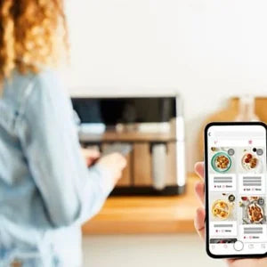 Freidora de aire – Moulinex Dual Fry & Grill EZ905D, Cocinado Dual, 2700 W