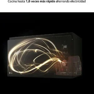 Microondas con grill integrable – LG MGBZ2593F, 900W, 8 niveles, 25 l, Cristal Negro