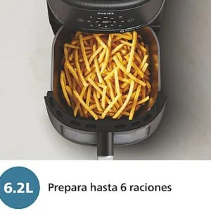 Freidora de aire – Philips Airfryer NA231/00, Con ventana, 6.2 L, 1700W