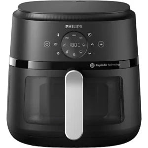 Freidora de aire – Philips Airfryer NA231/00, Con ventana, 6.2 L, 1700W