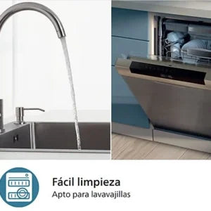 Freidora de aire – Philips Airfryer NA231/00, Con ventana, 6.2 L, 1700W